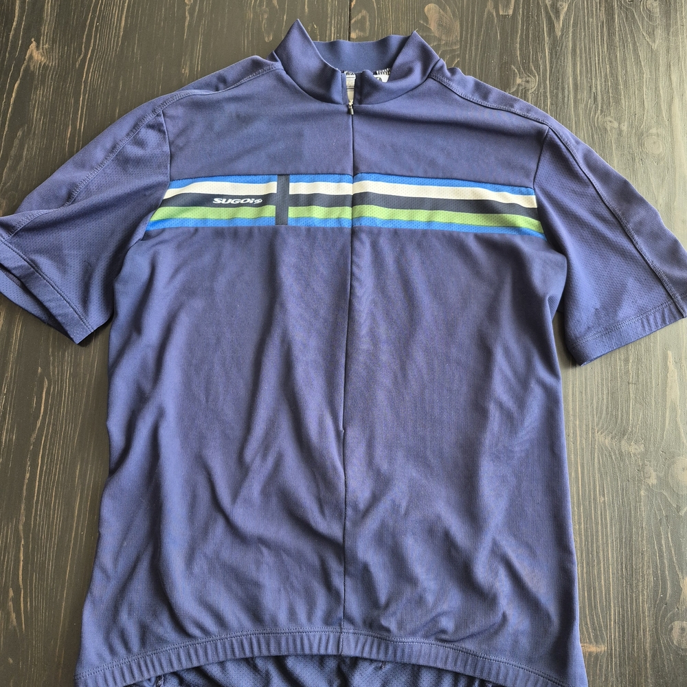 Sugoi Blue and White Cycling Jersey